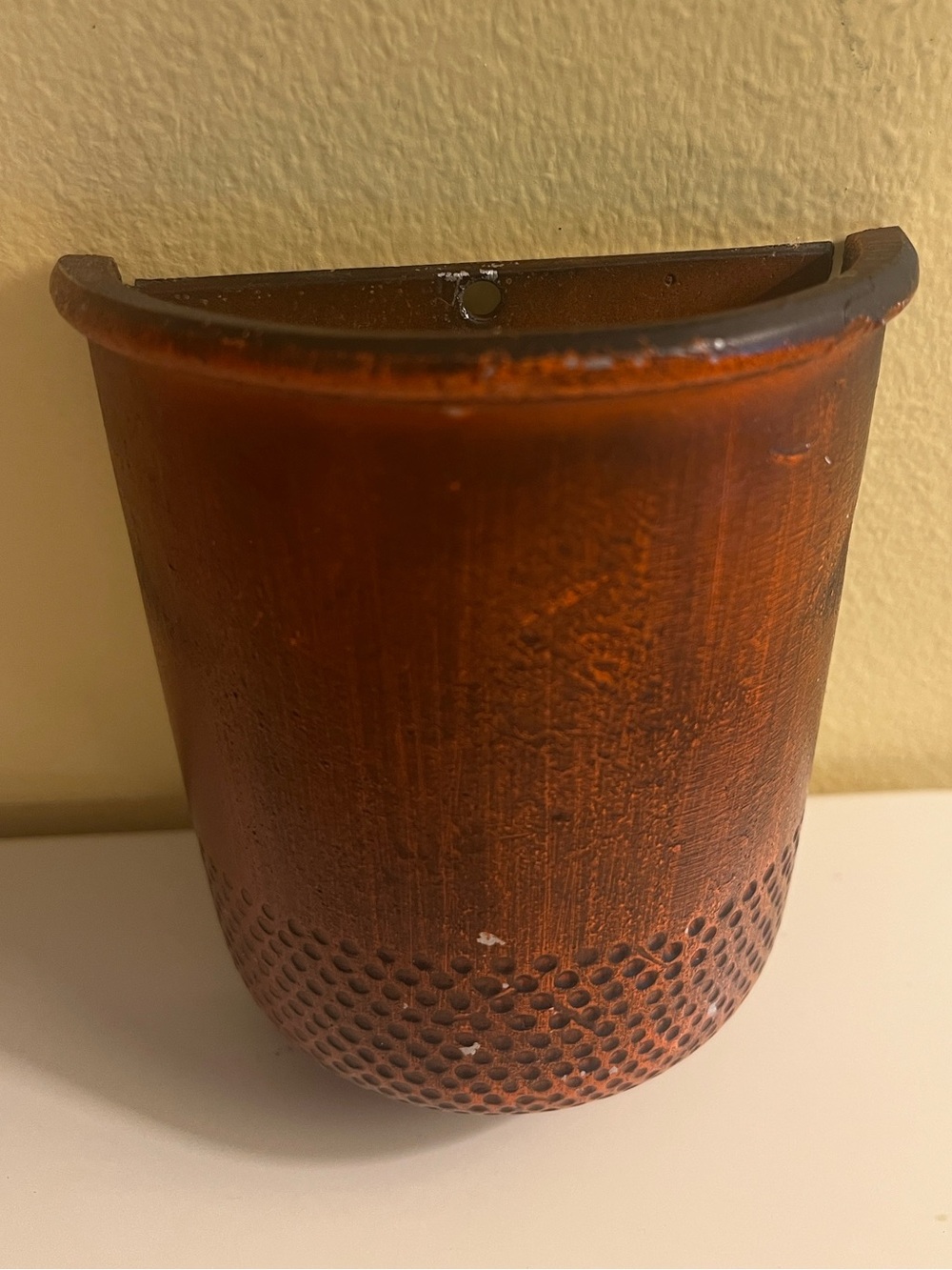 Vintage Thimble Shaped Wall Pocket